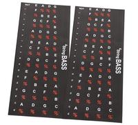 SHOWERORO 2pezzi Adesivi Per Tastiere Di Chitarra Adesivi Per Scale Di Chitarra Facili Da Installare e Riapplicare Senza Lasciare Tracce