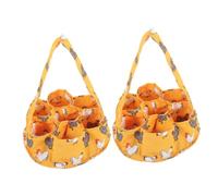 SHOWERORO 2pezzi Borsa Per Raccogliere Uova Con Pratica e Portatile Per La Raccolta Di Uova Fresche Casa e Fattoria Accessorio Per Famiglie e Amanti Degli Animali