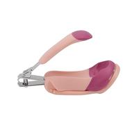 SHOWERORO 2pezzi Kit Di Unghie Per Ragazzo Ragazza Set Manicure Portatile Inossidabile e Include Tronchesino Forbici e Pinzette Sicuro Per Ragazzo Ragazza Colore Rosa