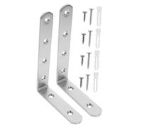 SHOWERORO 2pezzi Staffe Antiribaltamento Per Mobili Kit Di Sicurezza Per Ancoraggi Per Librerie e Armadi Facile Installazione Resistente e Stabile