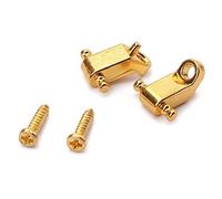 SHOWERORO 2set Supporti Per Albero Per Corde Rulli in Dorato Per Chitarra Elettrica Fibbia Per Ridurre Lo Stress e Prevenire Il Danneggiamento