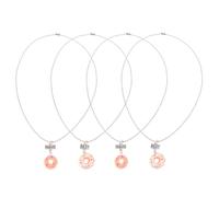 SHOWERORO 2sets Collane Amicizia per Ragazze Ciondolo Forma di Ciambella Collana per Ragazzo Ragazza Ragazza Scritta Migliori Amici per Sempre Regalo di Laurea