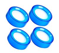 SHOWERORO 4 pezzi Spugnette Umidificatrici per Polpastrelli Trasparente Blu per Contare Banconote e Gestione Contanti Efficienza Aumentata in Banche e Negozi