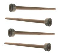 SHOWERORO 4pezzi Mazzuola Per Gong in Legno Bacchette Percussione Con Manico in Legno Stecchette Per Batteria Principianti e Tamburi Accessori Batteria Acustica Leggeri e Resistenti Impugnat