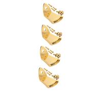 SHOWERORO 4sets Parti Per Mandolino Cattura Suono Con Ponte Metallo Per Mandolini Corde Upgrade Pratico Per Strumenti Musicali Arched Top