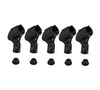 SHOWERORO 5 Pezzi Supporto Per Microfono in Plastica Con Adattatore Clip Antiurto E Anticaduta Libera La Mano Adatto Per Interni Esterni Spettacoli