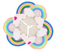 SHOWERORO 6 Pezzi Ganci da Parete Decorativi Forma di Nuvola e Arcobaleno Multiuso per Camera Bagno e Cucina Design Salvaspazio e Materiale Resistente