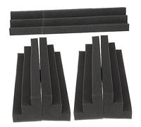 SHOWERORO 6pezzi Pannello Acustico Trapezoidale Pannello Fonoassorbente Angolare Blocco Fonoassorbente a Densità Elevata Riduce Echi e Riverberi Per Stanze Piccole e Medie