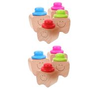 SHOWERORO 8pezzi Scatole Porta Denti Legno Per Ragazzo Ragazza Organizer Per Ricordi Del Dente e Denti Perduti Unico Per Ragazzo Ragazza