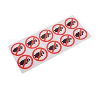 SHOWERORO Adesivi Segnaletica Sicurezza Impermeabili Non Toccare per Laboratori Fabbriche e Magazzini Etichette Resistenti all Acqua per Prevenzione Contatto Accidentale