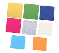 SHOWERORO Adesivo Da Parete in Feltro Quadrato 18 Pezzi Set 5mm Spesso Con 10 Punzoni Rotondi Autoadesivi Decorativi Per Casa, Scuola e Ufficio Memo Board Multifunzionale