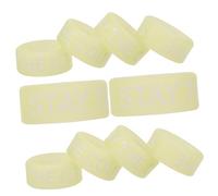 SHOWERORO Anelli Luminosi in Silicone Per Bacchette Da Batteria Antiscivolo, Set Da 10 Pezzi, Accessori Per Batteristi, Consigli Per Esercizi Al Buio, Impugnature Confortevoli e Visibili