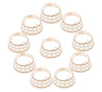 SHOWERORO Anello Interno per Cappello Conico Fai-da-te 10 Pezzi Plastico | Colore Khaki, per Cappelli Contadini e Conici, Forma Semplice, Stile Handcraft, Confezione da 10