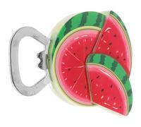 SHOWERORO Apribottiglie Pratico e Conveniente in Resina e Lega di Zinco Magnetico a Forma di Anguria Accessorio da Bartender per Birra e Bevande in Casa