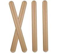 SHOWERORO Bastoncini Musicali in Legno Per Ragazzo Ragazza 4 Pezzi Di Strumenti a Percussione Ritmici Claves in Legno Per Attività Musicali e Sviluppo Motorio