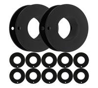 SHOWERORO Bobine per Cucire Design Grande e Portatile 12 Pezzi Professionali in Plastica Nera per Rifornimento Filo e Accessori Macchina da Cucire