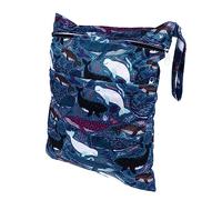 SHOWERORO Borsa Per Pannolini Lavabile Doppia Cerniera Borsa Organizer Per Ragazzo Ragazza Tpu Resistente Per Trasportare Oggetti Asciutti E Bagnati Separatamente