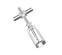 SHOWERORO Cavatappi in Lega di Zinco e Acciaio Argento Apribottiglie Labor-saving Manuale a Forma di Croce per Vino Rosso per Feste All'aperto e Ristoranti
