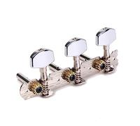 SHOWERORO Chiavi Per Accordatore Chitarra Acustica 3l 6 Piroli in Metallo Con Pulsante Quadrato Per Testine Meccaniche, Accessori Per Sostituzione e Ottimizzazione Accordatura Strumenti Musicali