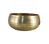 SHOWERORO Ciotola Tibetana Per Canto 13 Cm Ciotola Per Meditazione Yoga Realizzata A Mano Con Rame E Bronzo Qing Incluso Bastoncino Di Legno Dorato
