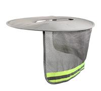 SHOWERORO Copertura per Casco da Lavoro in Poliestere Protezione per Collo dal Sole e Design Facile da Installare, per Atmosfera Estiva Durante Lavoro All'aperto