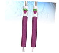 SHOWERORO Coprimaniglia Per Frigorifero Stampa Floreale Set 2 Pezzi in Cotone Antiscivolo e Lavabile Decorazione in Per Elettrodomestici Da (viola)