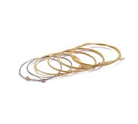SHOWERORO Corde Per Chitarra Acustica in Acciaio Set Di 6 Pezzi Anima Durevole Placcate Di Lega Nichel Per Chitarra Folk A 6 Corde 0,3 Mm 0,41 Mm 0,61 0,81 1,35 1,71