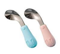 SHOWERORO Cucchiaio Portatile Per Ragazzo Ragazza in Silicone Utensili Per Ragazzo Ragazza E Stoviglie Sicure Senza Metalli Pesanti Materiale Di Qualità Alimentare