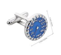 SHOWERORO Cufflinks Metallizzati con Tachimetro Auto Resistente e per Formali Matrimonio e Business