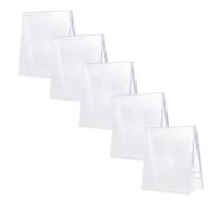 SHOWERORO Custodie CD Jewel Case Trasparenti Doppie 5 Pezzi in Plastica