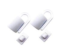 SHOWERORO Fermaporta Di Sicurezza Per Bambini 2 Pezzi, Protezione Anticollisione in Plastica Bianca, Blocco Sicurezza Per Dita Mani, Prevenzione Rumore e Rischio Chiusura, Facile Da Usare e Installare