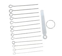 SHOWERORO Kit Lime Per Scanalature Dadi Chitarra Asta Lunga, Set Per Riparazione Capotasti Strumenti Liutaio, Per Legno, Ossa e Metalli Non Ferrosi, Accessorio Professionale Per Manutenzione Chitarra