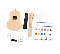 SHOWERORO Kit Per Costruire Ukulele Fai Da Te in Legno Kit Per Realizzazione Ukulele Manuale Set Di Forniture Realizzazione Di Strumenti Musicali Ragazzo Ragazza Amici E Familiari