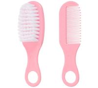 SHOWERORO Kit Spazzola e Pettine per Ragazzo Ragazza Rosa in Plastica Antistatica per Massaggio Delicato e Cura Chioma senza Dolore e Ragazzo Ragazza