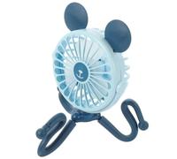SHOWERORO Mini Ventilatore Ricaricabile USB per Passeggino in Abs e Silicone, Piccolo e Facile da Trasportare, per Creare Un'atmosfera Estiva Durante Viaggi e Uso in Negozio Colore Casuale