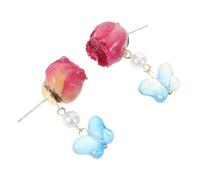 SHOWERORO Orecchini Rosa Vintage Design Francese con Leggeri Pendolo per Matrimoni e Feste Stagionali