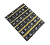 SHOWERORO Organizer Muro Numerato per Aula con Tasche Multiple Cellulare Calcolatrice e Portapenne per Scuola Ufficio e Casa