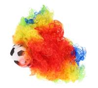 SHOWERORO Parrucca Afro Riccia Per Cosplay Parrucca Da Festa Design Autentico Chioma Finti Colorati Per Halloween E Feste A Tema Leggera E Confortevole Riutilizzabile Per Diverse Occasioni