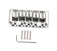SHOWERORO Ponte Fisso Per Basso Elettrico A 5 Corde Realizzato in Materiale Metallico Resistente E Durevole Parti E Accessori Per Chitarra Tavolo Da Disegno Speciale E Regolabile