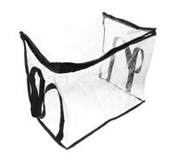 SHOWERORO Portadocumenti Trasparente in Pvc E Poliestere Scatola Organizer Per Libri E Piccoli Oggetti Contenitore Protettivo Con Maniglia Pratica