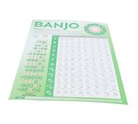 SHOWERORO Poster Accordi Banjo Per Teoria Musicale Tabella Dita Pratica Portatile Per Principianti Strumento Professionale Per Apprendimento e Esercizio Efficienti