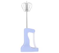 SHOWERORO Sbattitore Manuale in Acciaio Inossidabile e Abs per Uova Frusta da Cucina Bianco per Mescolare Panna e Impastare, Facile da Pulire per Cucina e Pasticceria