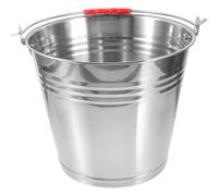 SHOWERORO Secchio 10l da Inossidabile per Cavalli Alimentazione e Metallo Facile da Pulire Multifunzionale , per Acqua e Fieno