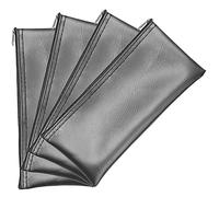 SHOWERORO Set 4 Custodie Porta Microfono in Pelle Cerniera Custodia Per Microfono Professionale Piccola e Leggera Da Viaggio Per Cantanti e Uso Portatile