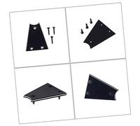 SHOWERORO Set Di Piastre Di Copertura in Plastica Per Truss Rod A 3 Fori Con 3 Viti Per Parti Di Chitarra Elettrica E Basso Adatto Per Truss Rod A 3 Fori E Sporco Include Viti Di Montaggio