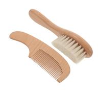 SHOWERORO Set Spazzola E Pettine Per Ragazzo Ragazza Legno Spazzola Per Chioma Ragazzo Ragazza Scrubber Cuoio Capelluto Da Bagno Morbida