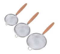 SHOWERORO Setaccio Fine in Acciaio Inossidabile 3pezzi Rete Filtro per Succhi e Colino Rete Facile da Usare da Conservare per Cucina Domestica