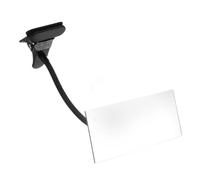 SHOWERORO Specchio Sicurezza Clip Braccio Flessibile Specchio Convesso Regolabile per Scrivania e Monitor Retrovisore per Maggiore Sicurezza Nero