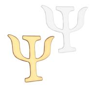 SHOWERORO Spilla Psicologia Simbolo Psi Accessori Eleganti 2pezzi in Lega Versatili e Resistenti allo Sbiadimento Spille da Donna per Occasioni Casual e Anniversari