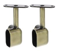 SHOWERORO Supporto per Appendere Tende e Oro Asta Armadio per Lega di Zinco Design Spesso Resistente All'usura, 2 Pezzi Bastone Armadio a 90 Gradi Utensili